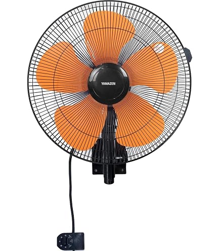 Amazon.co.jp: 山善 扇風機 45cm 工業扇 壁掛け式 ロータリースイッチ